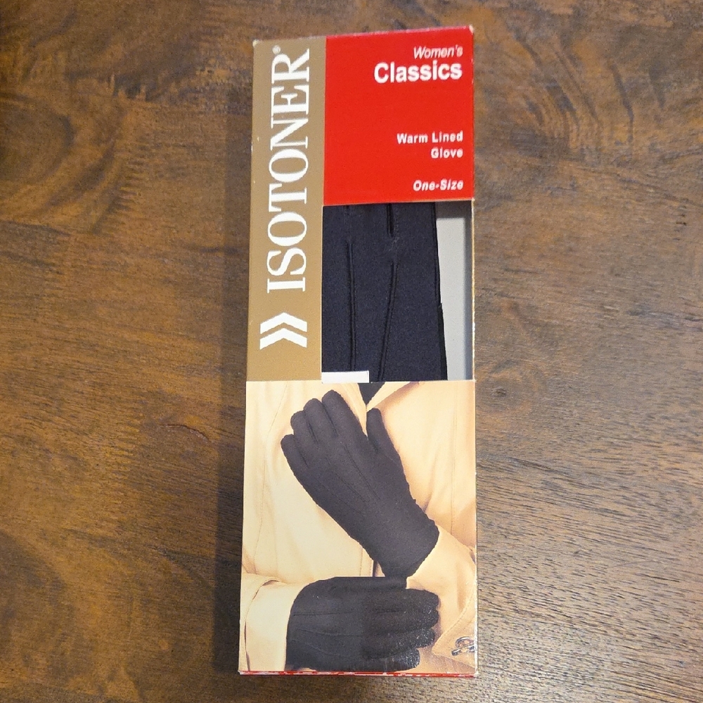 Isotoner Women's Classic Black Gloves